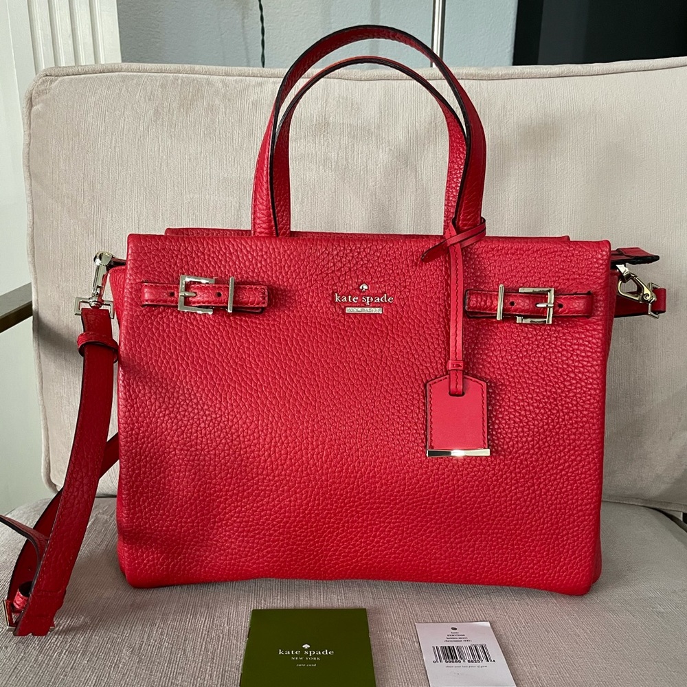 EUC Kate Spade Holden Street Lanie red leather